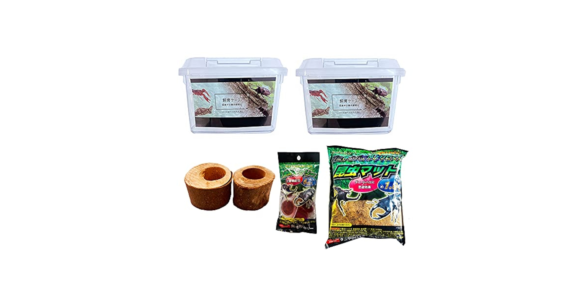 【売り切り特価】クワガタムシ カブトムシ　飼育用品セット Amazon | カブトムシ＆クワガタムシ 飼育セット ☆amazon.co.jp